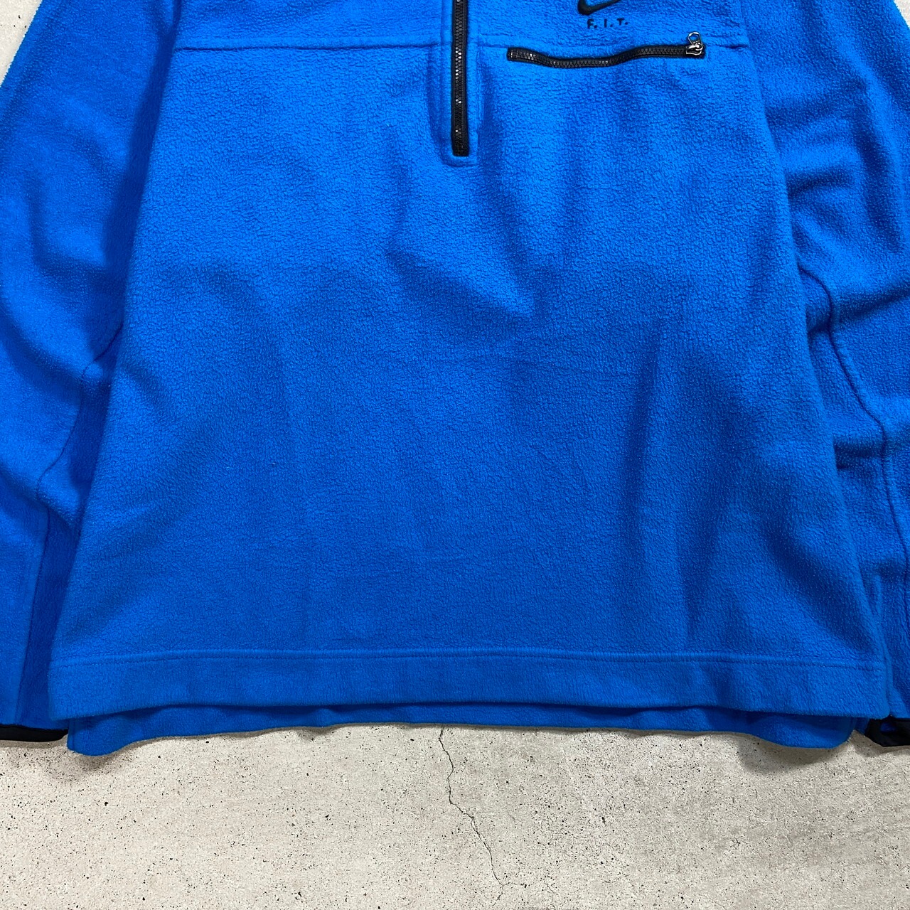90年代 NIKE F.I.T. ナイキ スモールスウォッシュ ハーフジップ 