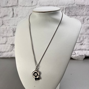 CHANEL シャネル カメリア ネックレス 黒 A-13404