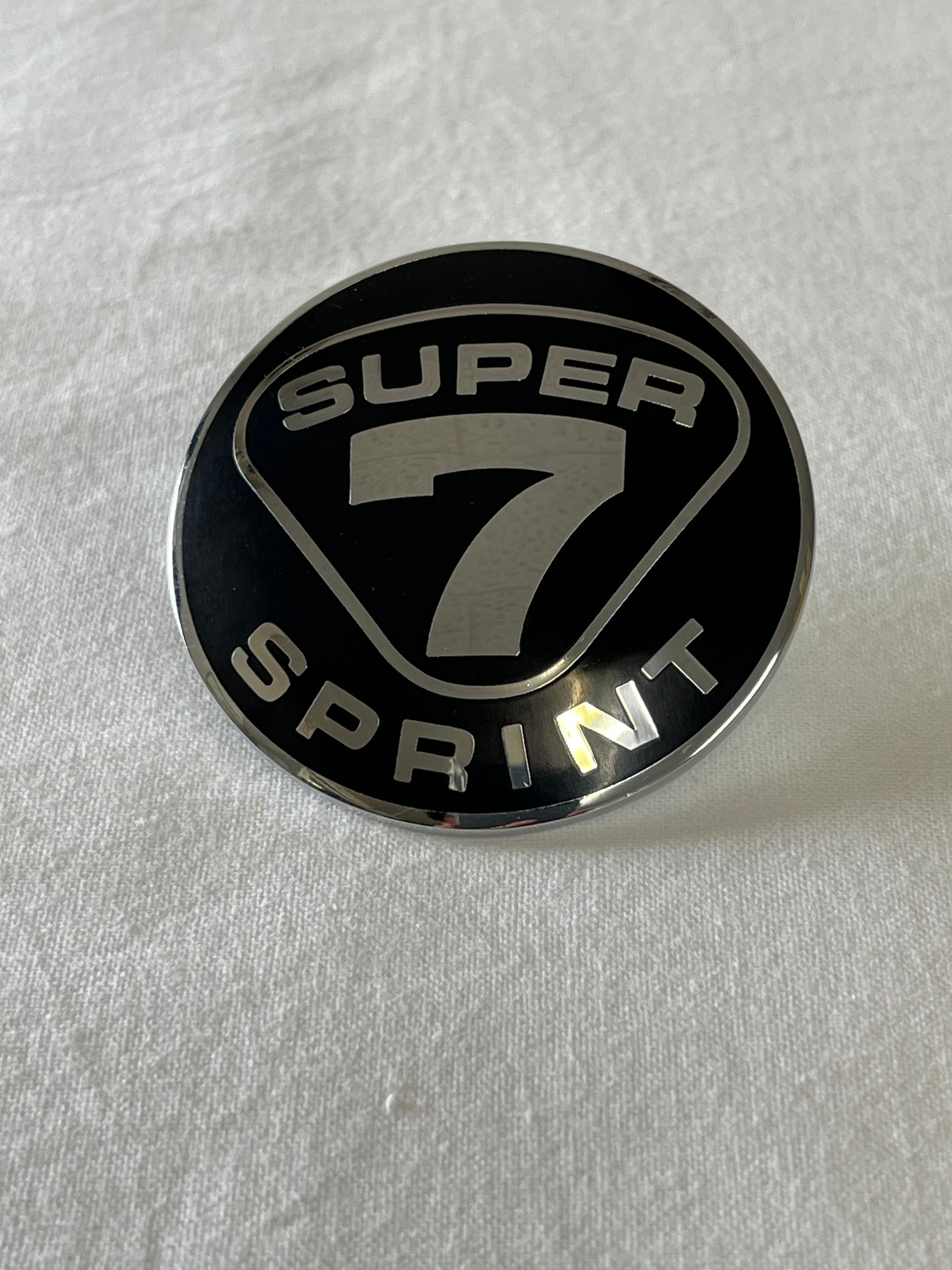 ノーズコーンバッジSUPERSPRINT黒 CATERHAM | ガレージチャップマン