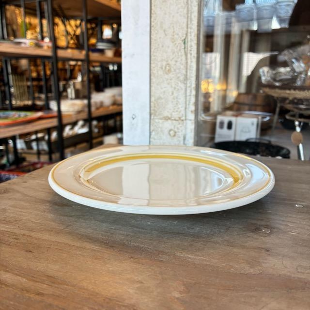 Countryside Cake Plate 17.5cm 4color　カントリーサイドケーキ皿　全4色　イエロー　ブルー　ネイビー　グリーン　小皿　電子レンジ　食洗機　オーブン