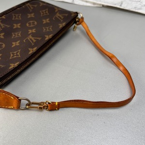 LOUIS VUITTON ヴィトン アクセソワール レザー ハンドバッグ ブラウン A-14108