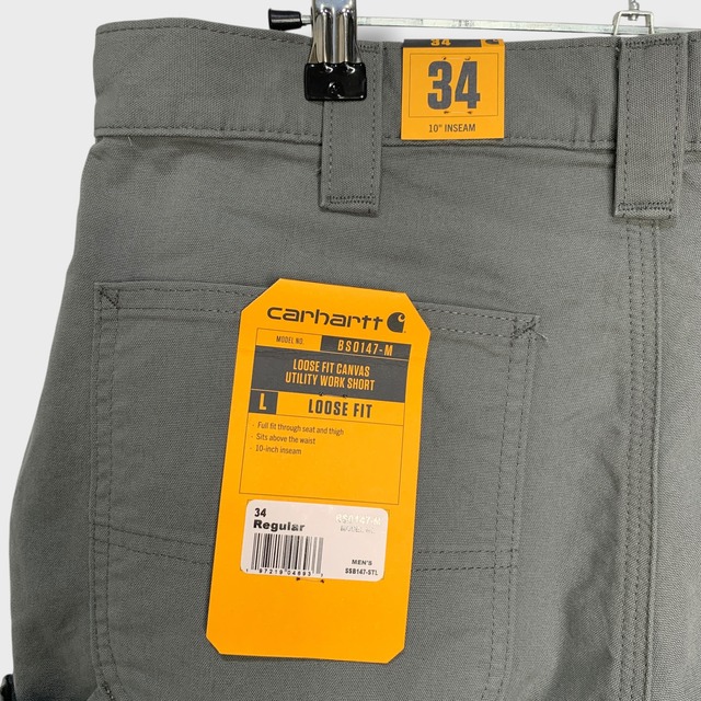 未使用品 Carhartt キャンバスユーティリティワークショーツ W34