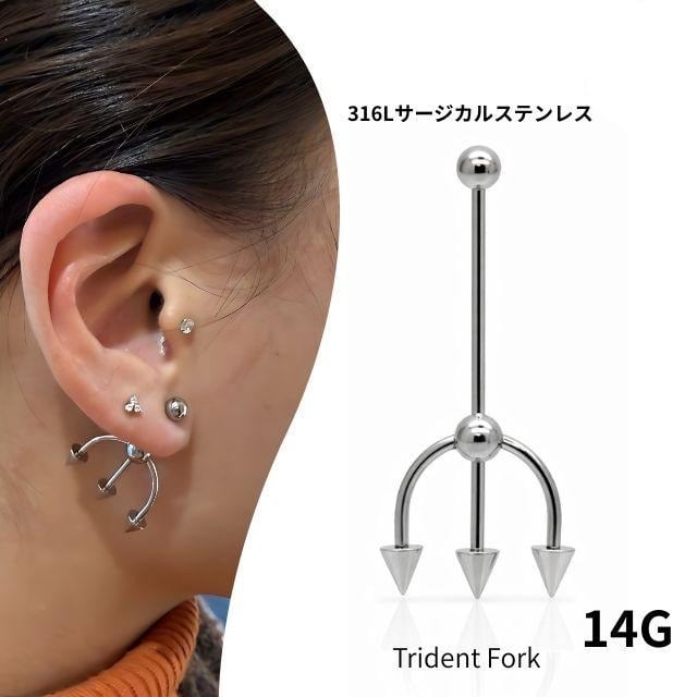 アナトメタル　アイコンエンド　 YG/CZ 14ゲージネジ式(片耳用) アナトメタル アイコンエンド YG/CZ 14ゲージネジ式(片耳用) レディース