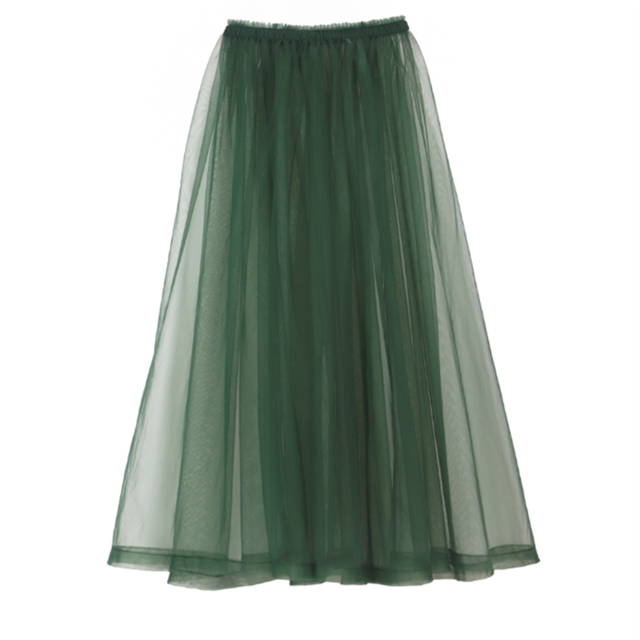 【Tea Tree】シアーロングスカート　3color　10353