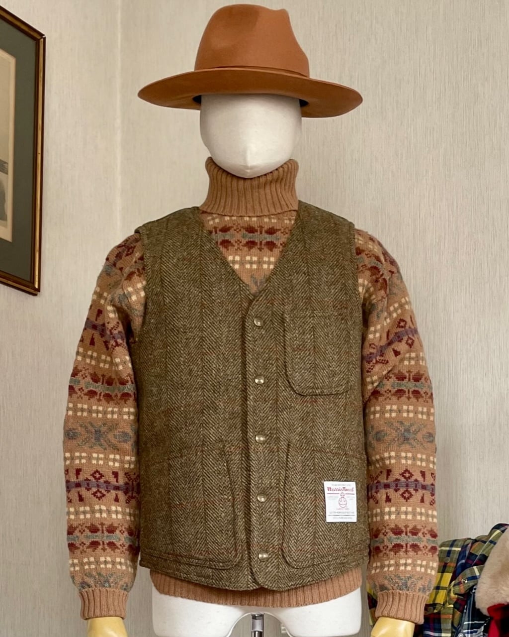 新品 RRL ハリスツイード リバーシブルベスト サイズS | Room Style Store