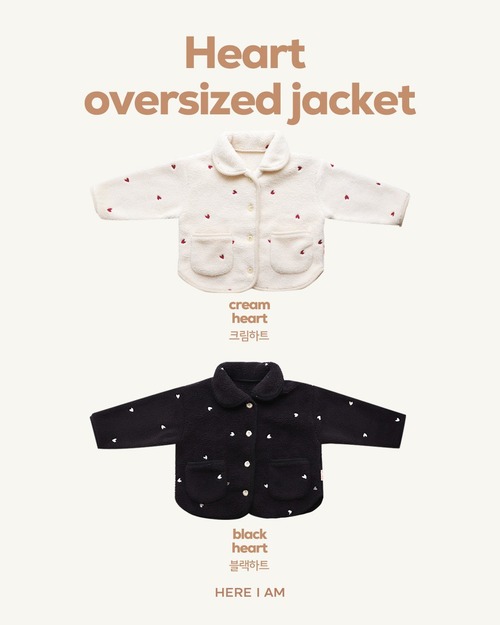 Here I Am［取寄］kids / heart overfit jacket 25autumn