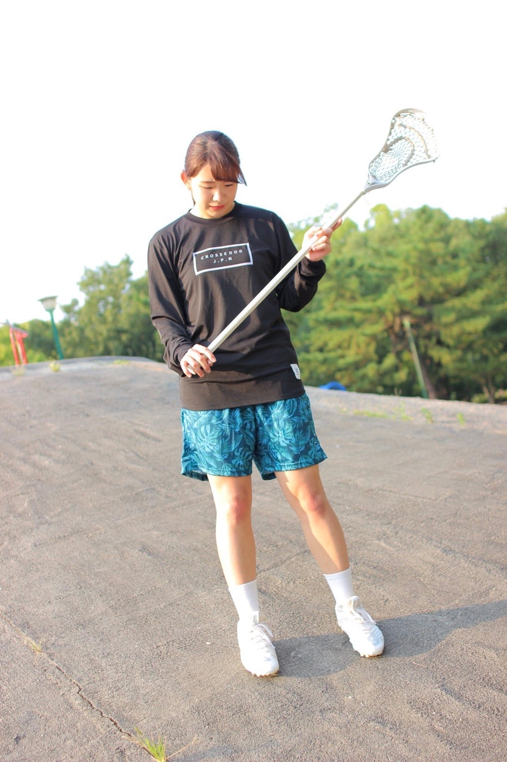 000-222 CROSSEDOG テンション上がる 美脚柄パン ＊5,900円＋税 葉柄