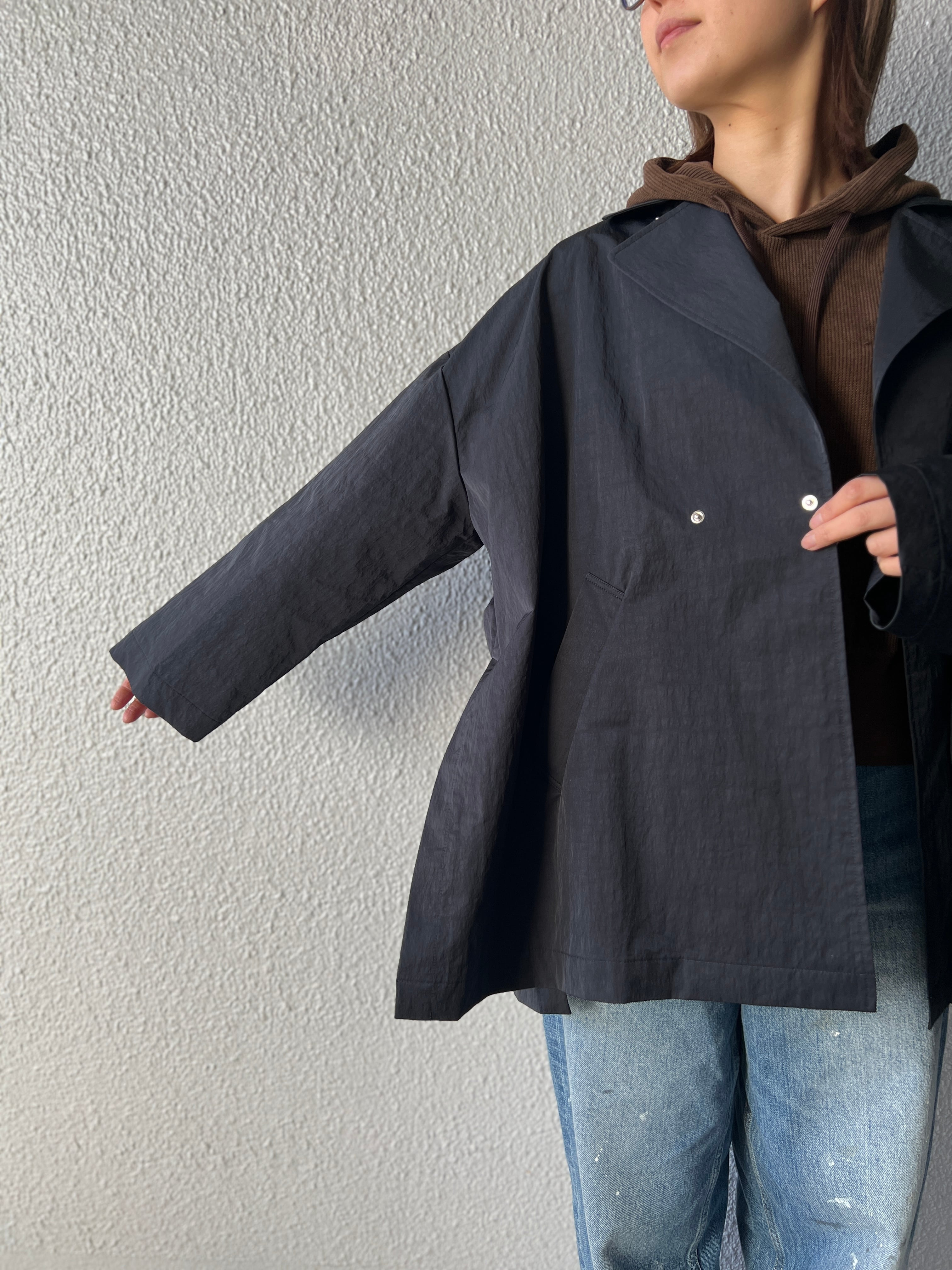 【LEMELANGE】オーバーサイズショートトレンチ　8613901