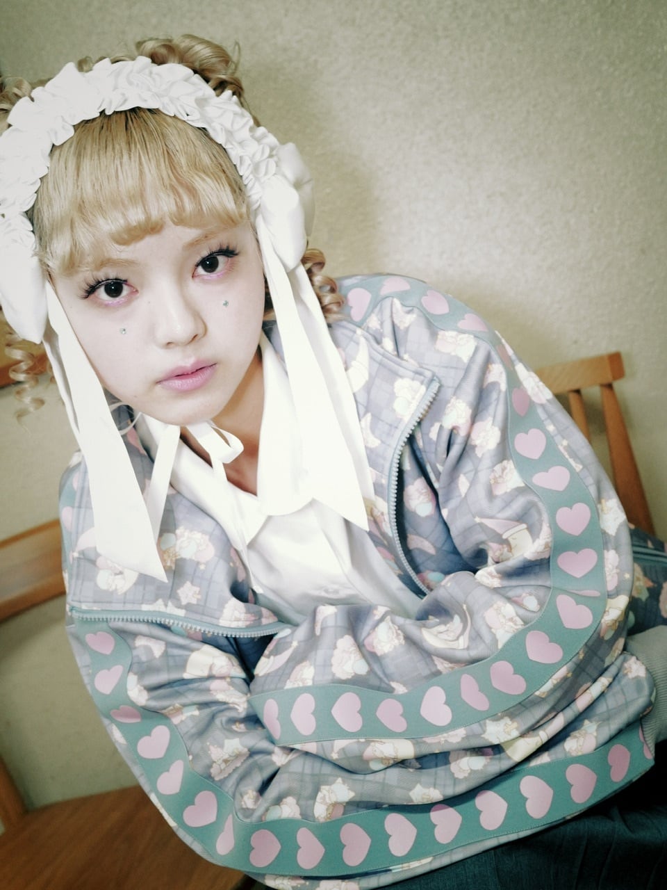 パフンリボンヘッドドレス　WHITE