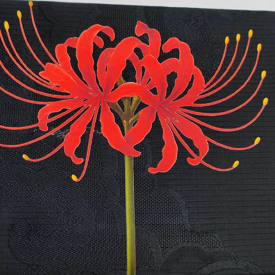 ◇彼岸花の名古屋帯② | KAORI apparel