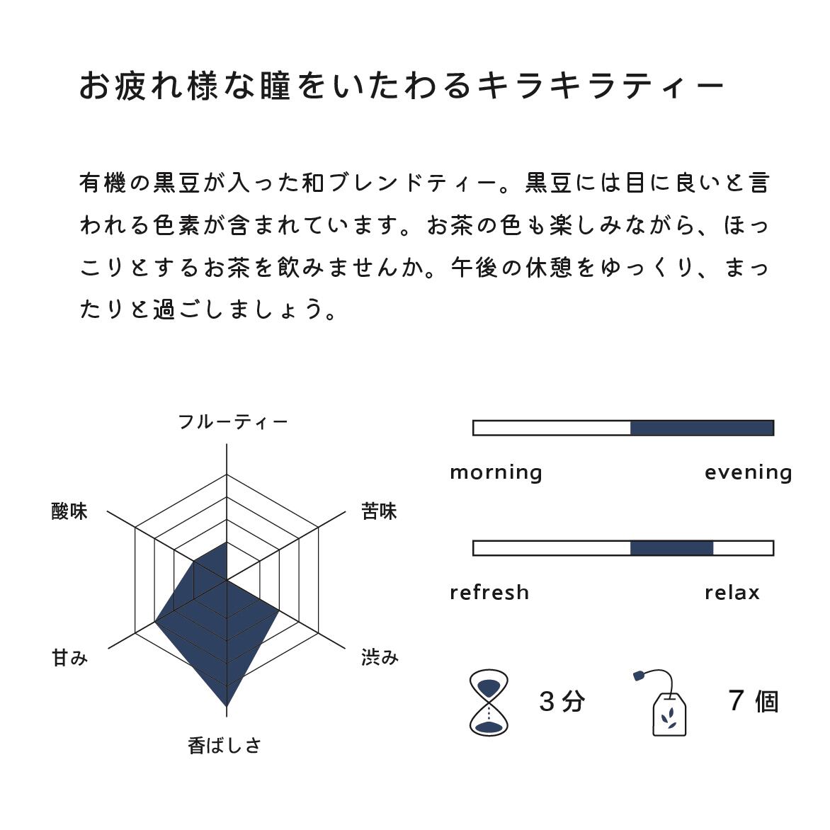 お疲れ様な瞳をいたわるキラキラティー