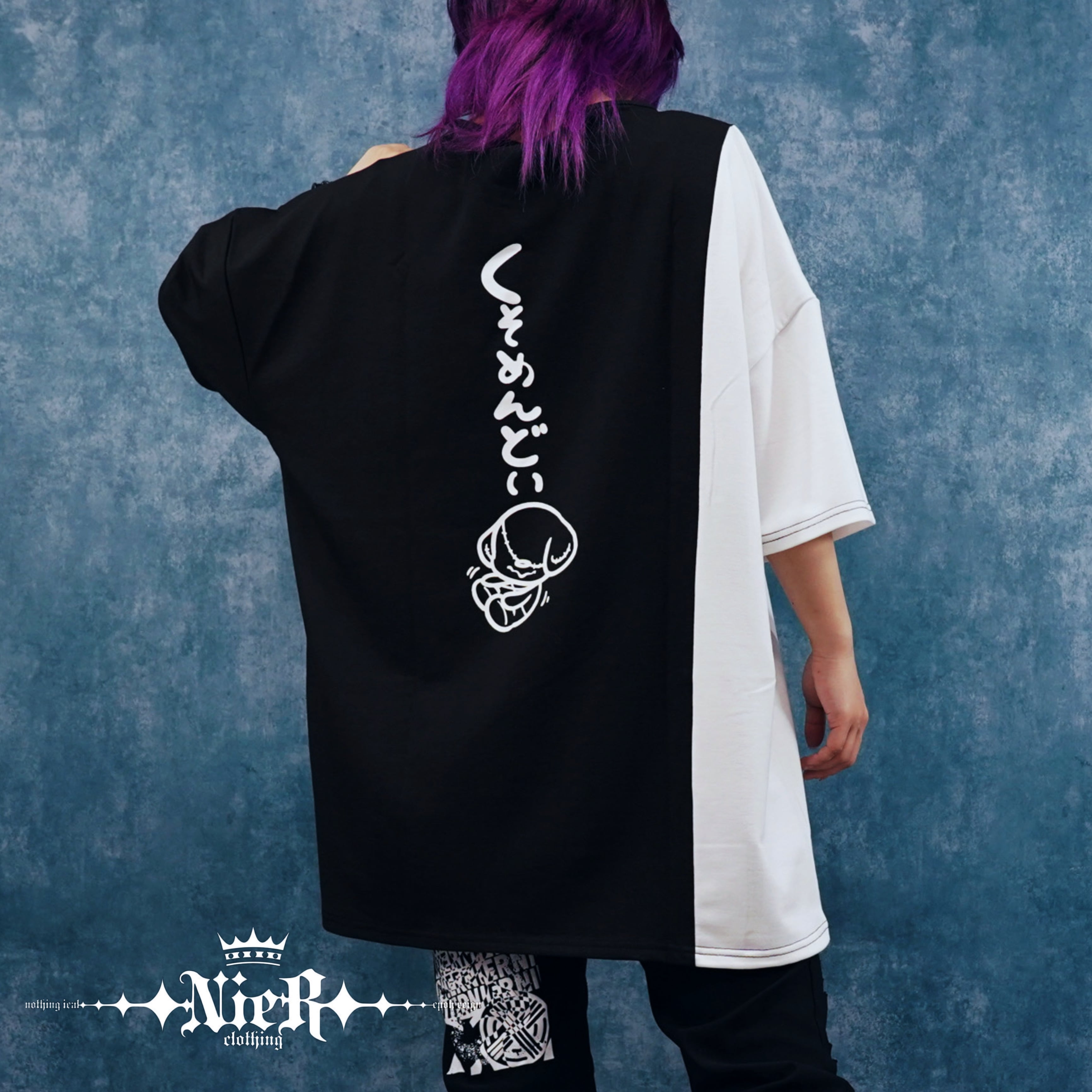 MIKE×ONE BICOLOR T-SHIRTS【めんどい】 | NIER CLOTHING