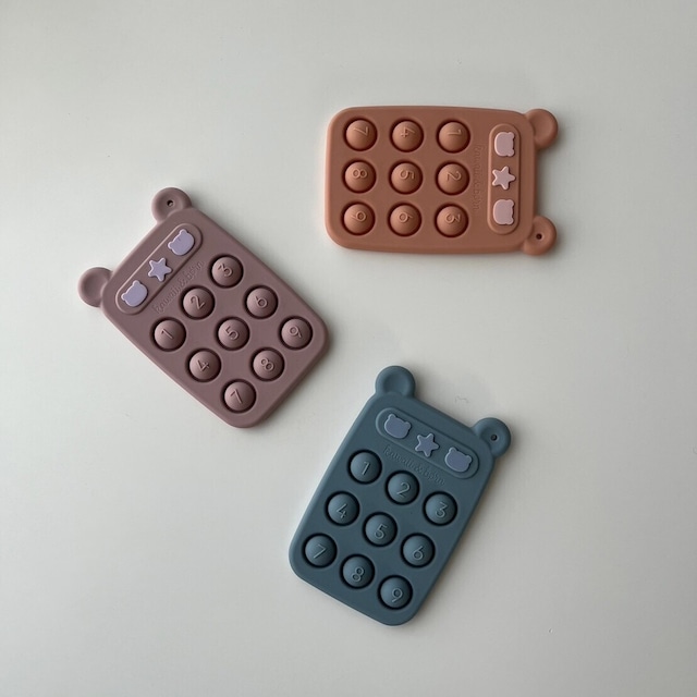 kawaii&born | POP phone スマホ シリコントイ くまちゃん シリコン ポップフォン プッシュトイ でんわ