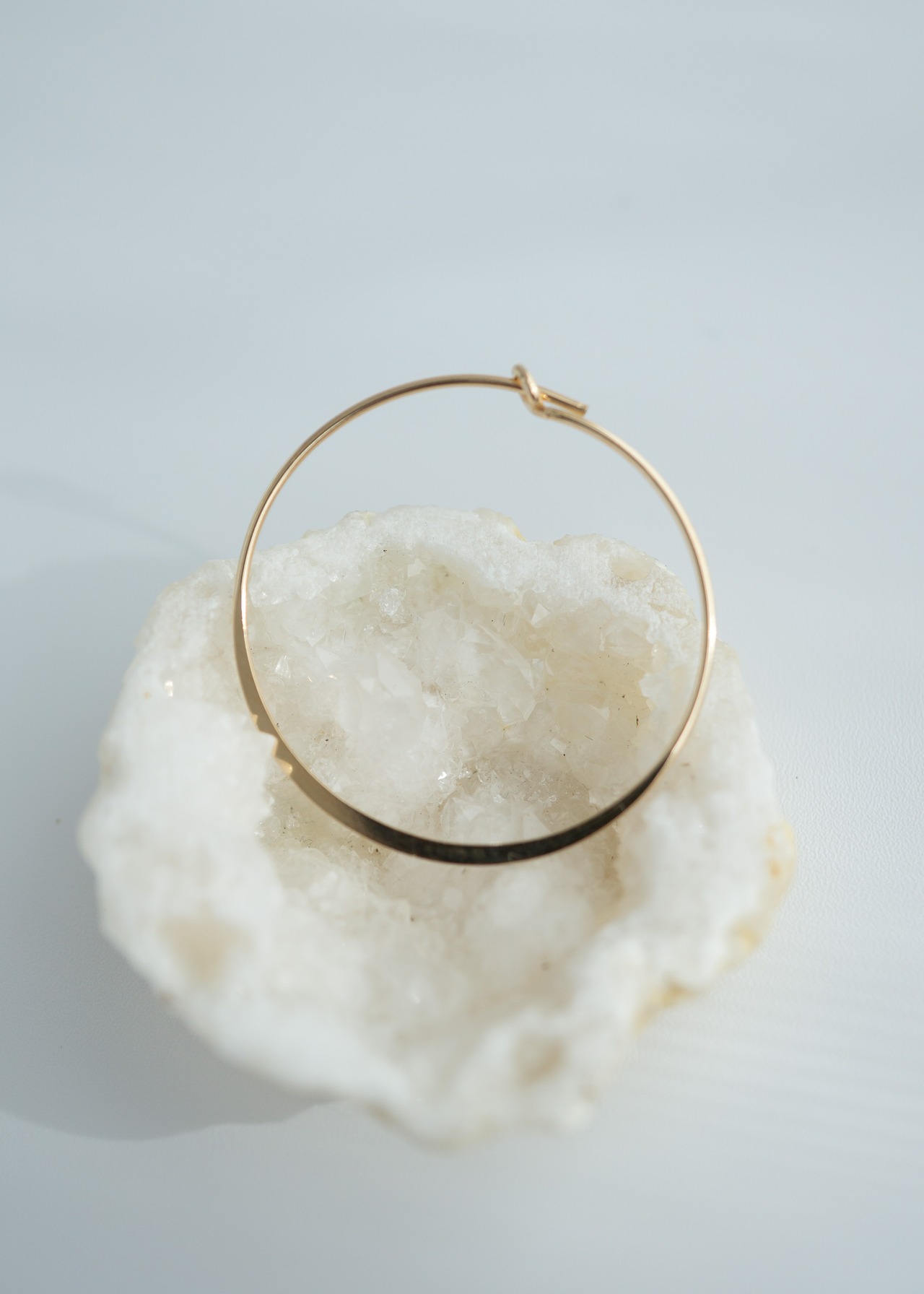 【片側販売】フープピアス金具-チャーム専用／K14GF- M size