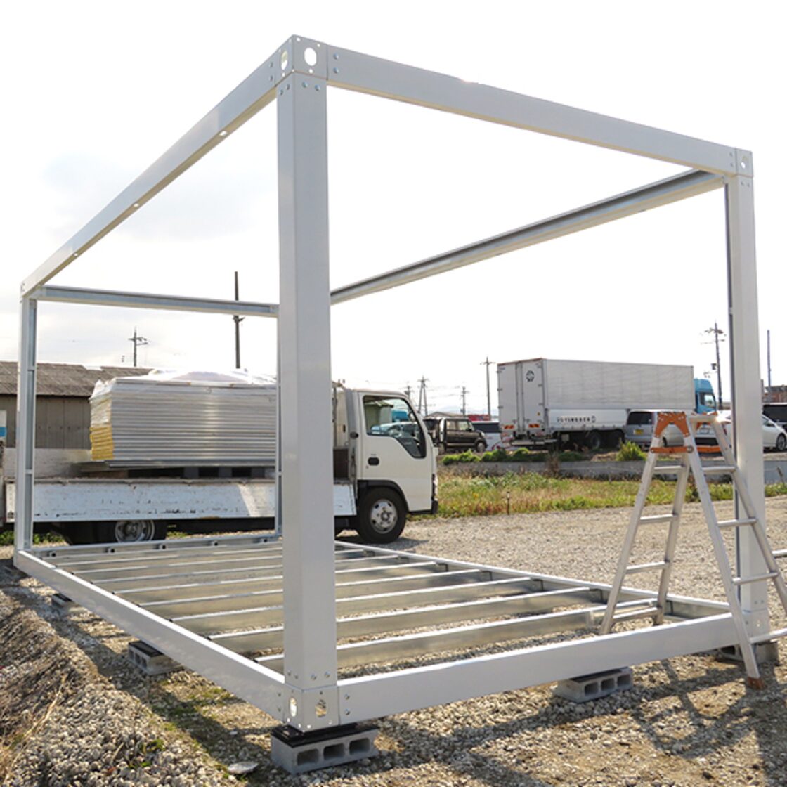 裕*池様 組立式 ユニットハウス 5.4坪 仮設 コンテナハウス 3×6m確認  