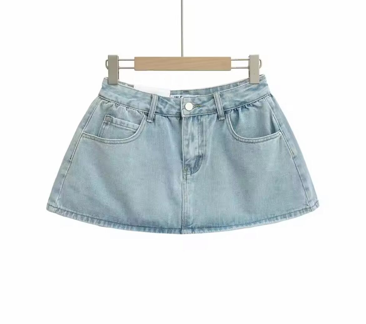 5色】Hight Waist A-Line Mini Skirt within Skort /ハイウエストA