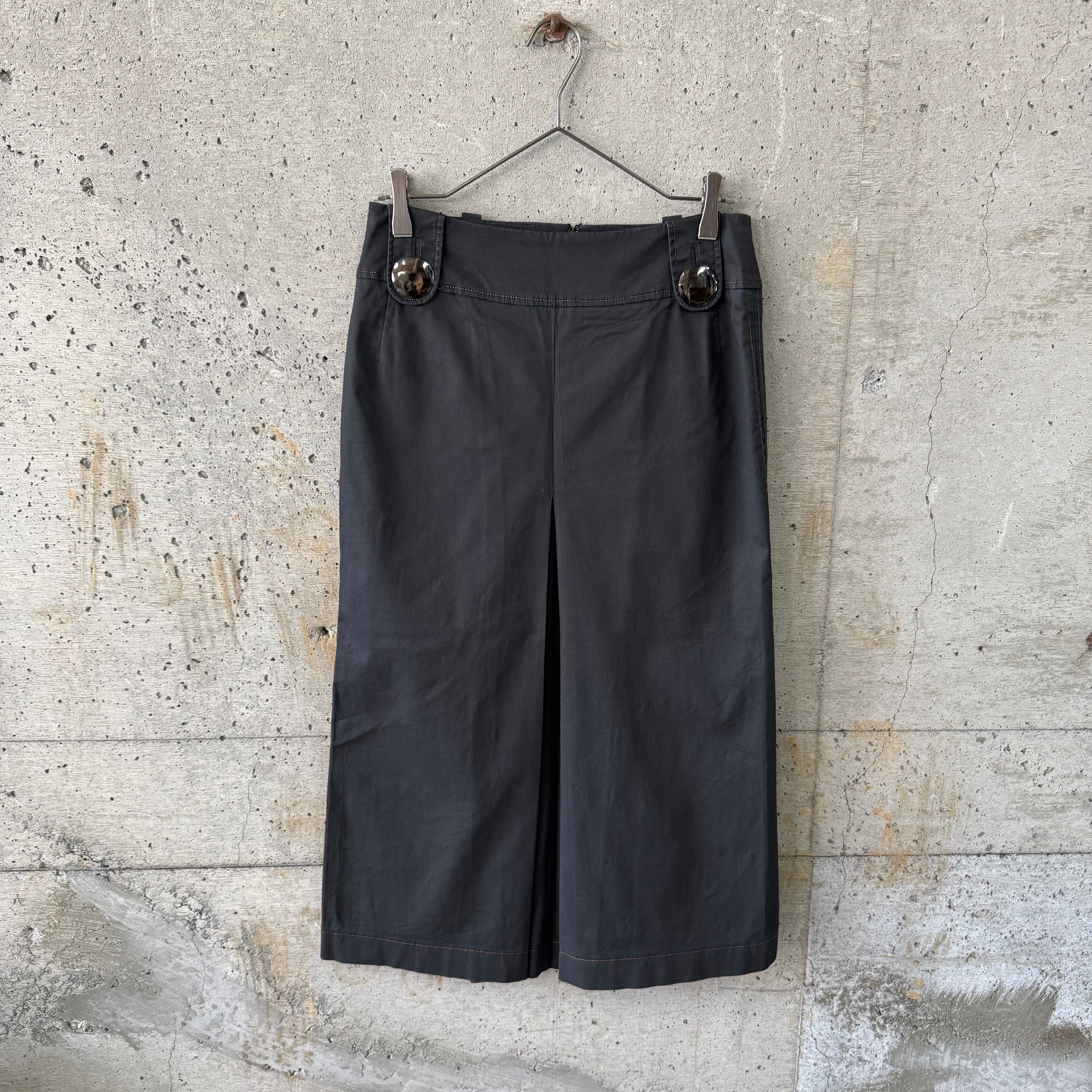 Belt Loop Button Skirt