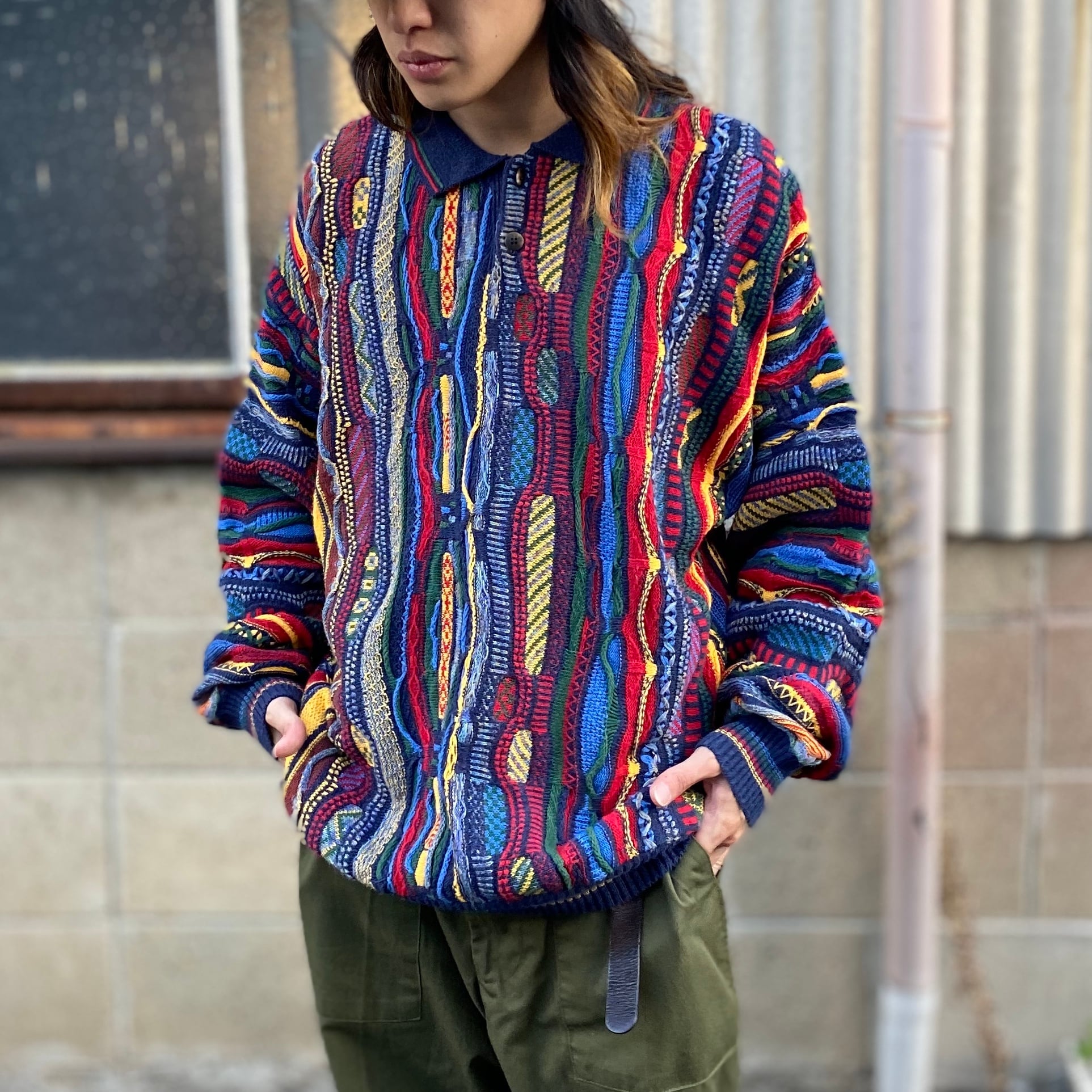 お買い得低価 クージー coogi 総柄ニット 0Nd1G-m80661737988 www