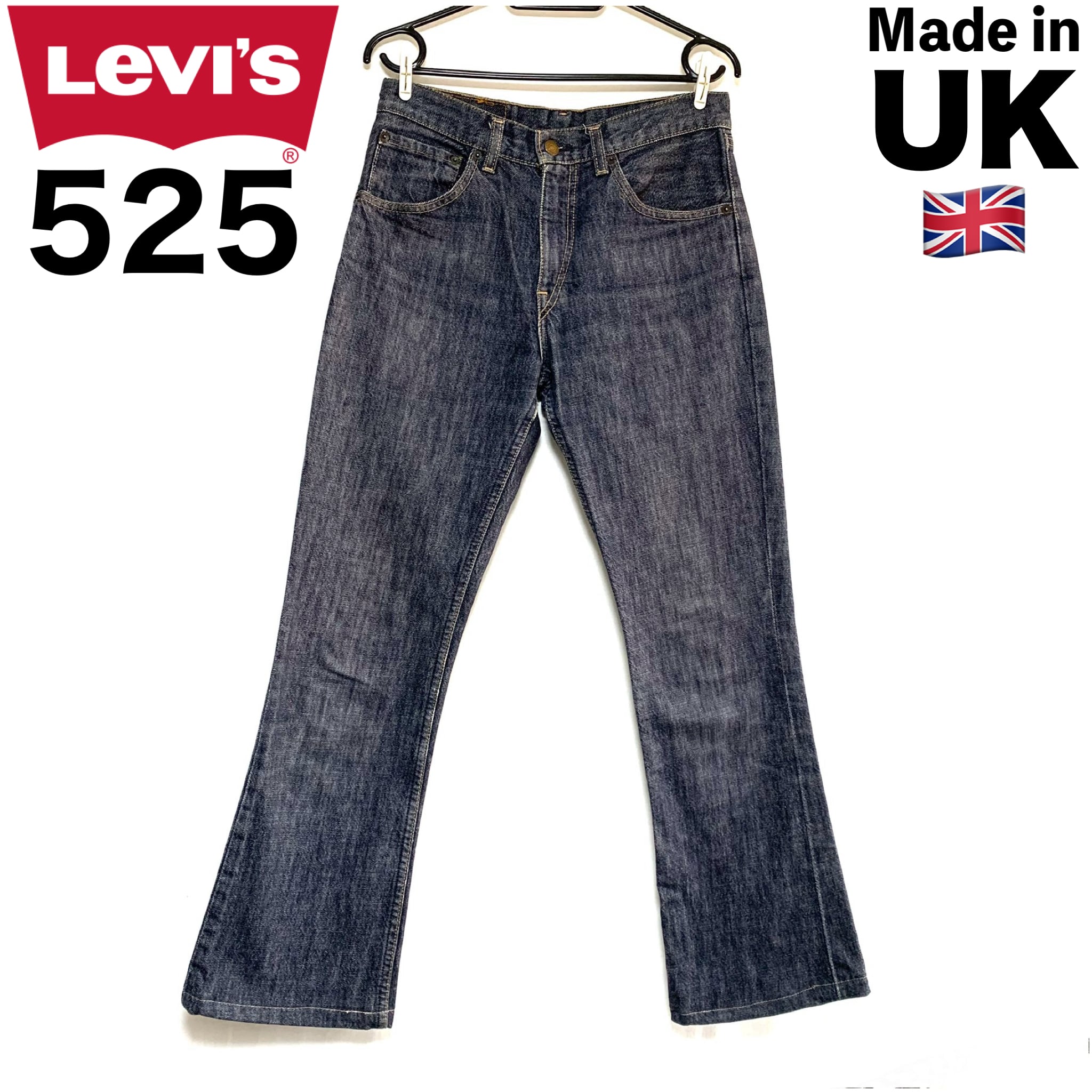 レア ユーロ輸入古着 イギリス製 Levi's リーバイス 525 フレアパンツ