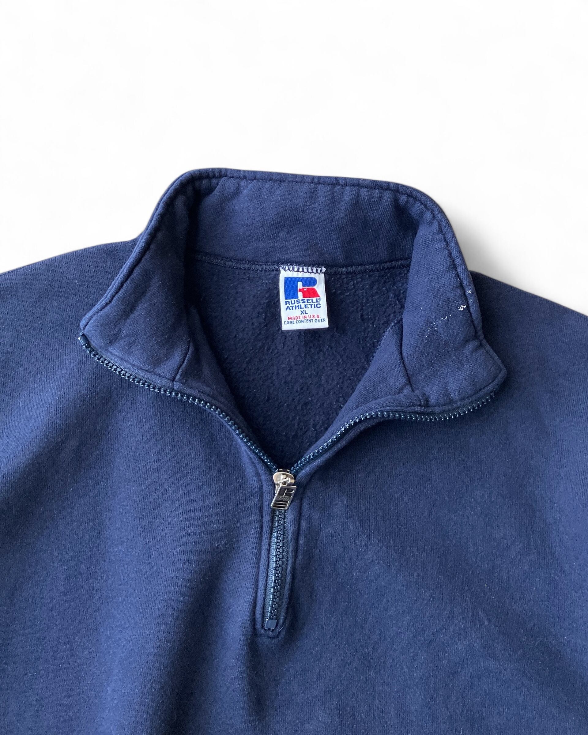 90s 00s russell athletic ラッセル　ハーフボタン 90s Russell Athletic Halfzip Sweatshirt made in USA / ラッセル