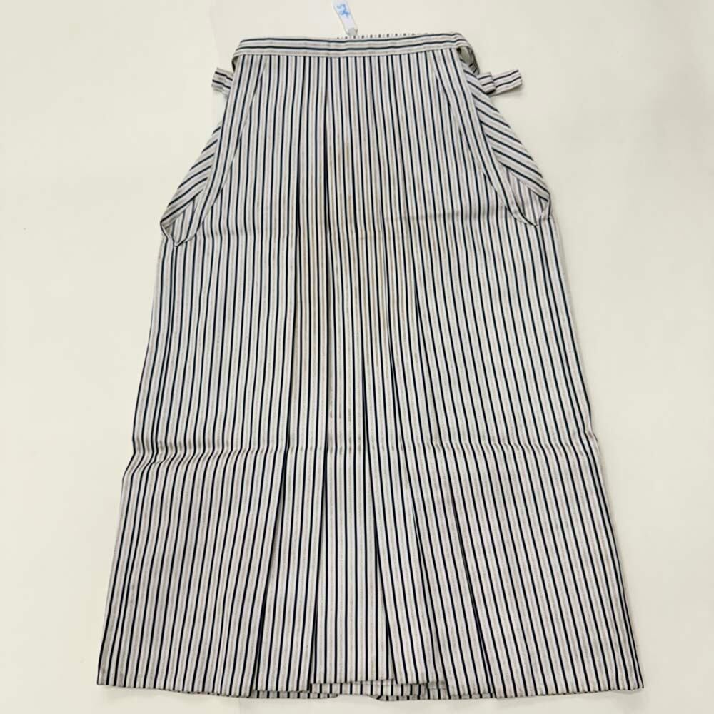 袴 行灯袴 男袴 紐下丈91cm 男性用袴 2Lサイズ 紋付 成人式袴 縞 中古 4851