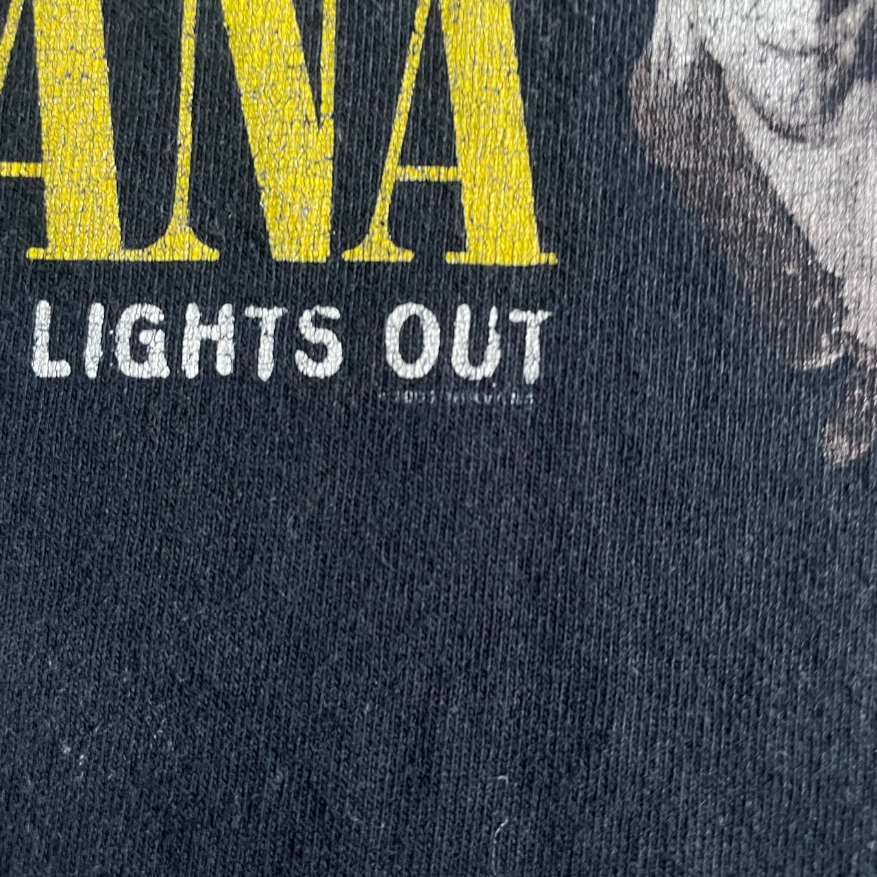 00年代 NIRVANA WITH THE LIGHTS OUT バンドTシャツ メンズL 古着