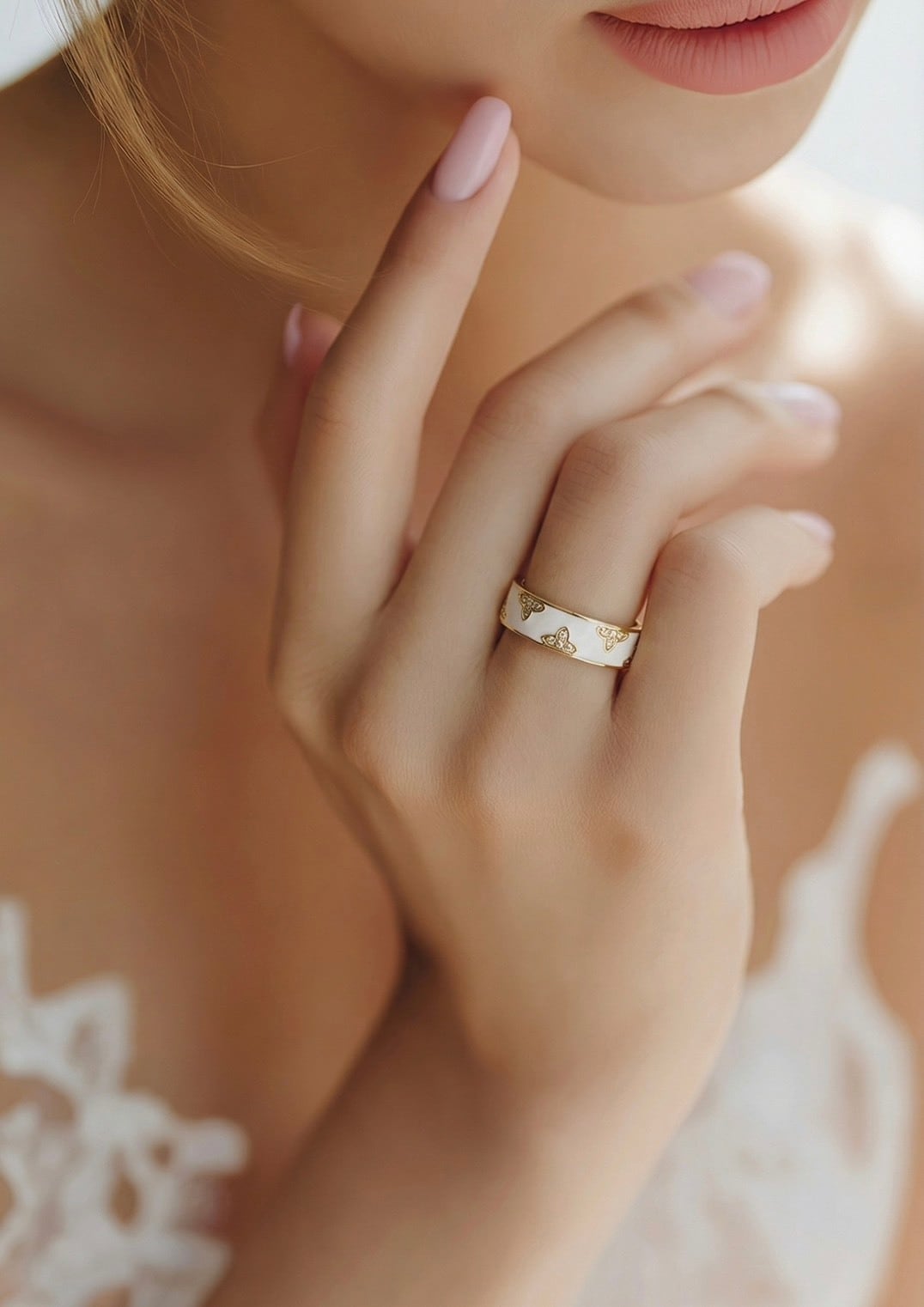 Enamel Clover Ring(エナメルクローバーリング)