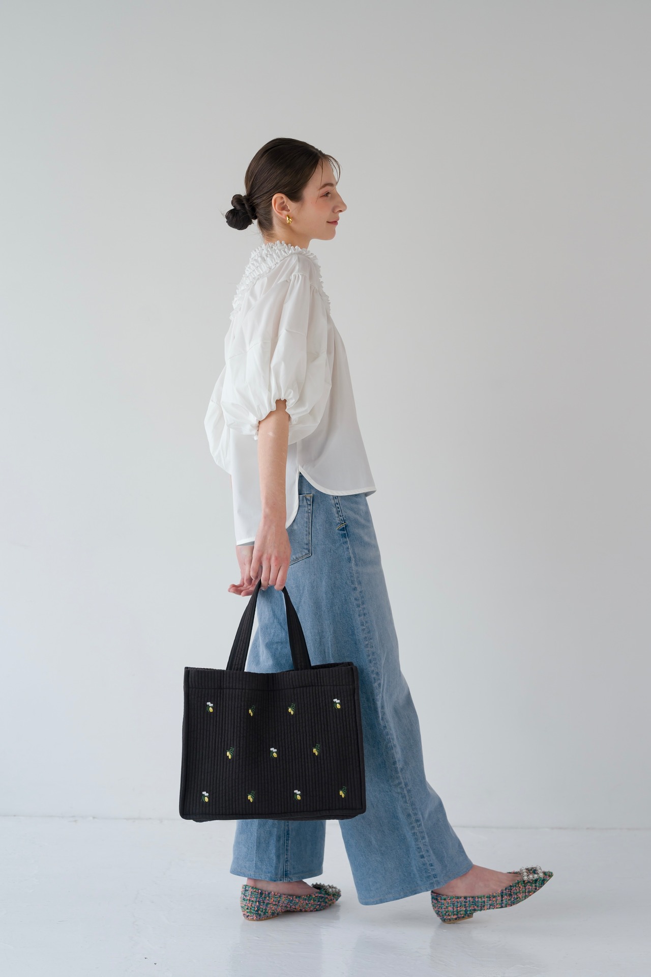 【Square tote】Embroidery medium