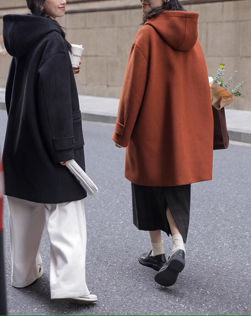 Classic Toggle Coat 1591｜レディース ダッフルコート（ワインレッド 