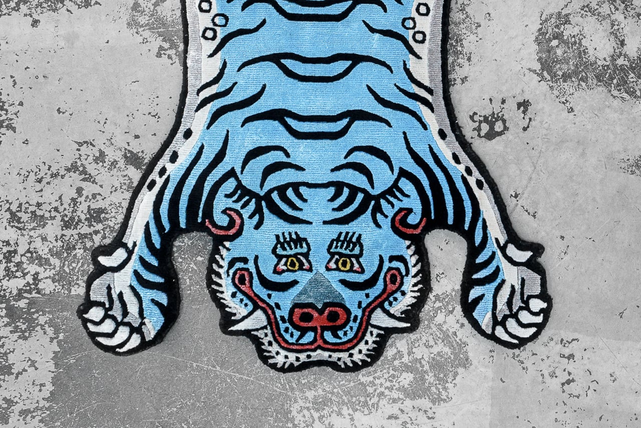 Tibetan Tiger Rug 《Sサイズ•シルク・オリジナル1•ブルー281