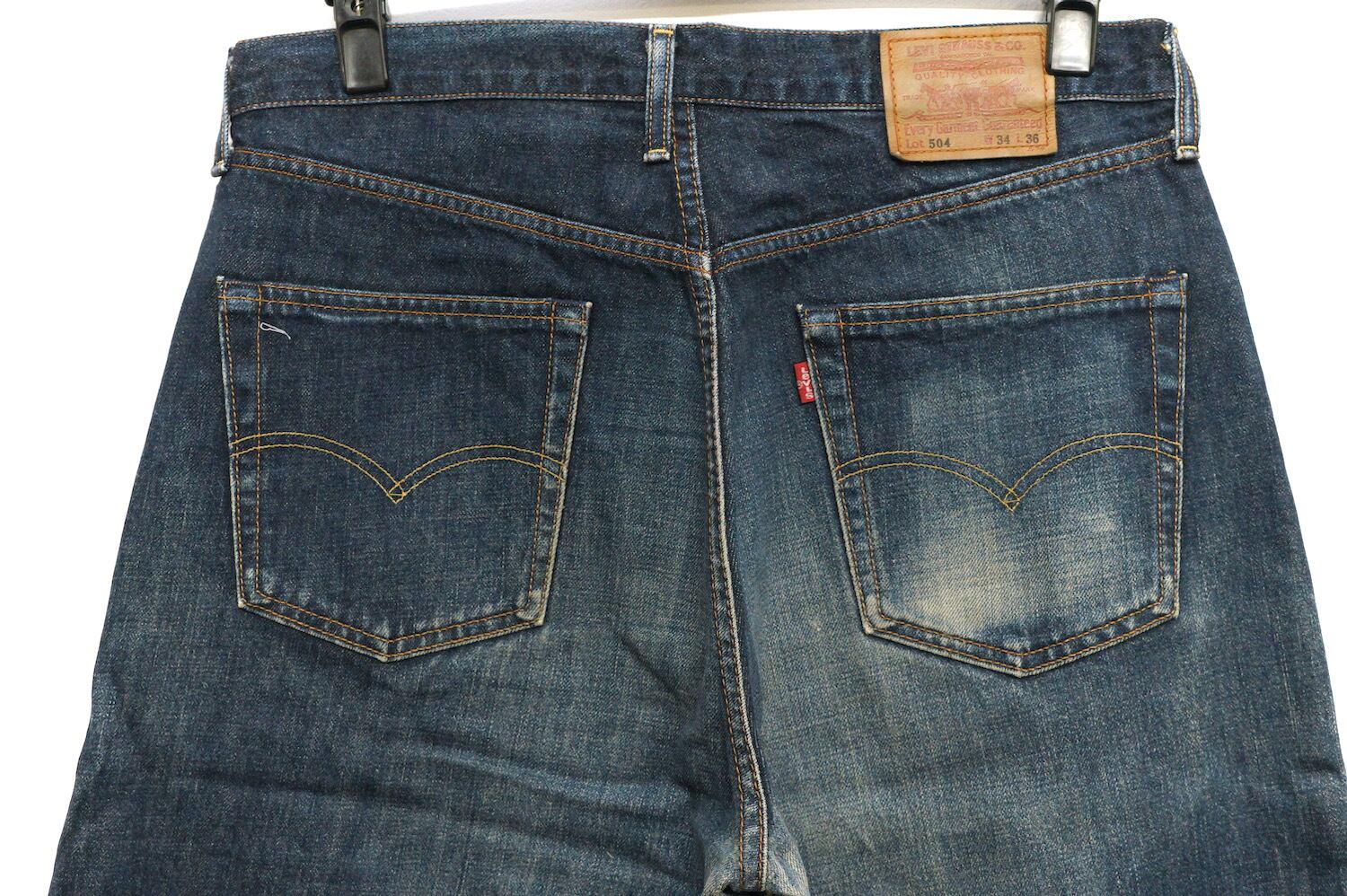 1721 Levi's リーバイス 504 W34 L36 97年 日本製 ジーパン デニム ...