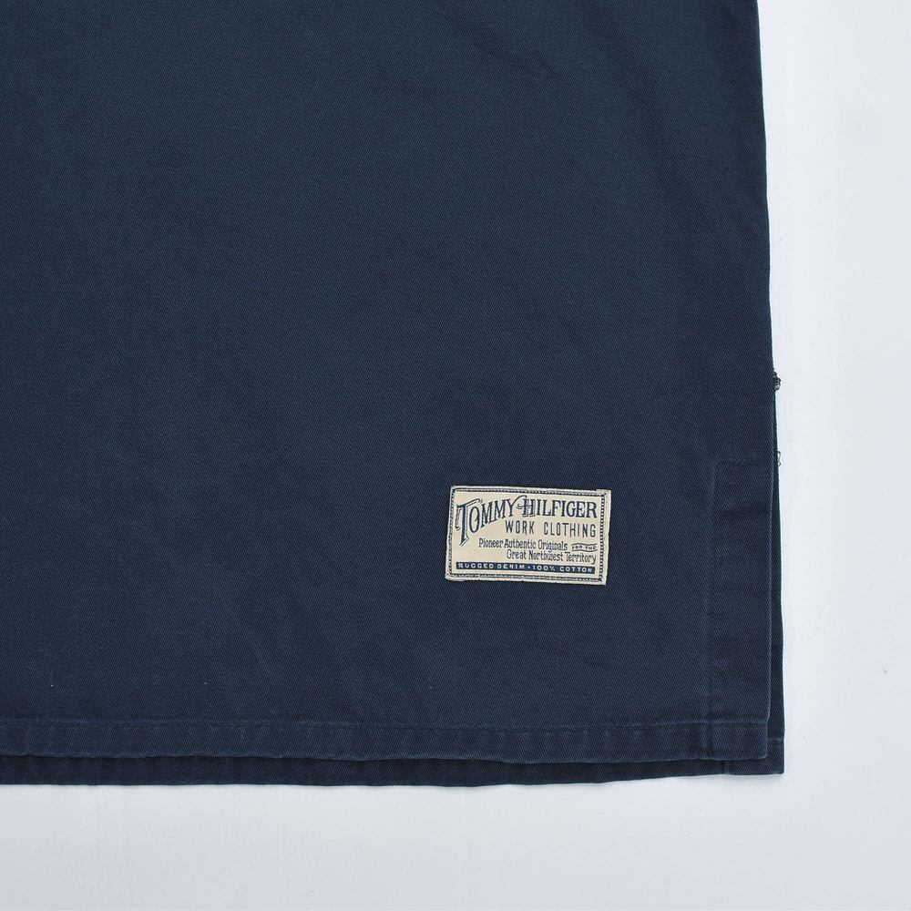 90s TOMMY HILFIGER トミーヒルフィガー コットンツイル レースアップ