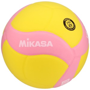 【数量限り】ミカサ(MIKASA) スマイルバレー 5号 FIVB公認 イエロー/ピンク VS170W-Y-P 推奨内圧0.10~0.15(kgf/?)