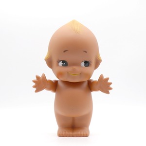 褐色キューピー人形・ソフビ人形・おもちゃ・玩具・No.220514-42・梱包サイズ80