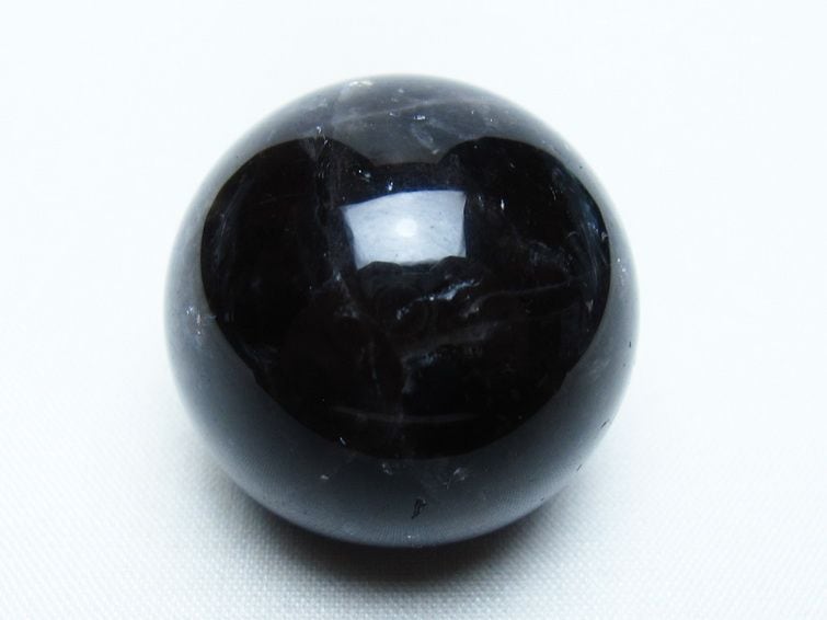 黒水晶 丸玉 34mm モリオン スフィア 置物 一点物 141-8158 | 天然石