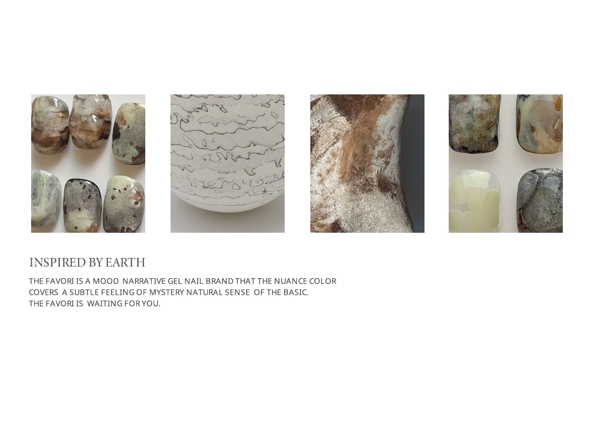 set】〈THE FAVORI × he_nail〉 RAW EARTH EDITION ver.Ⅱ 「TRANQUIL
