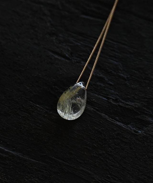 ルチルクォーツ 18K ネックレス / 小野 泰秀