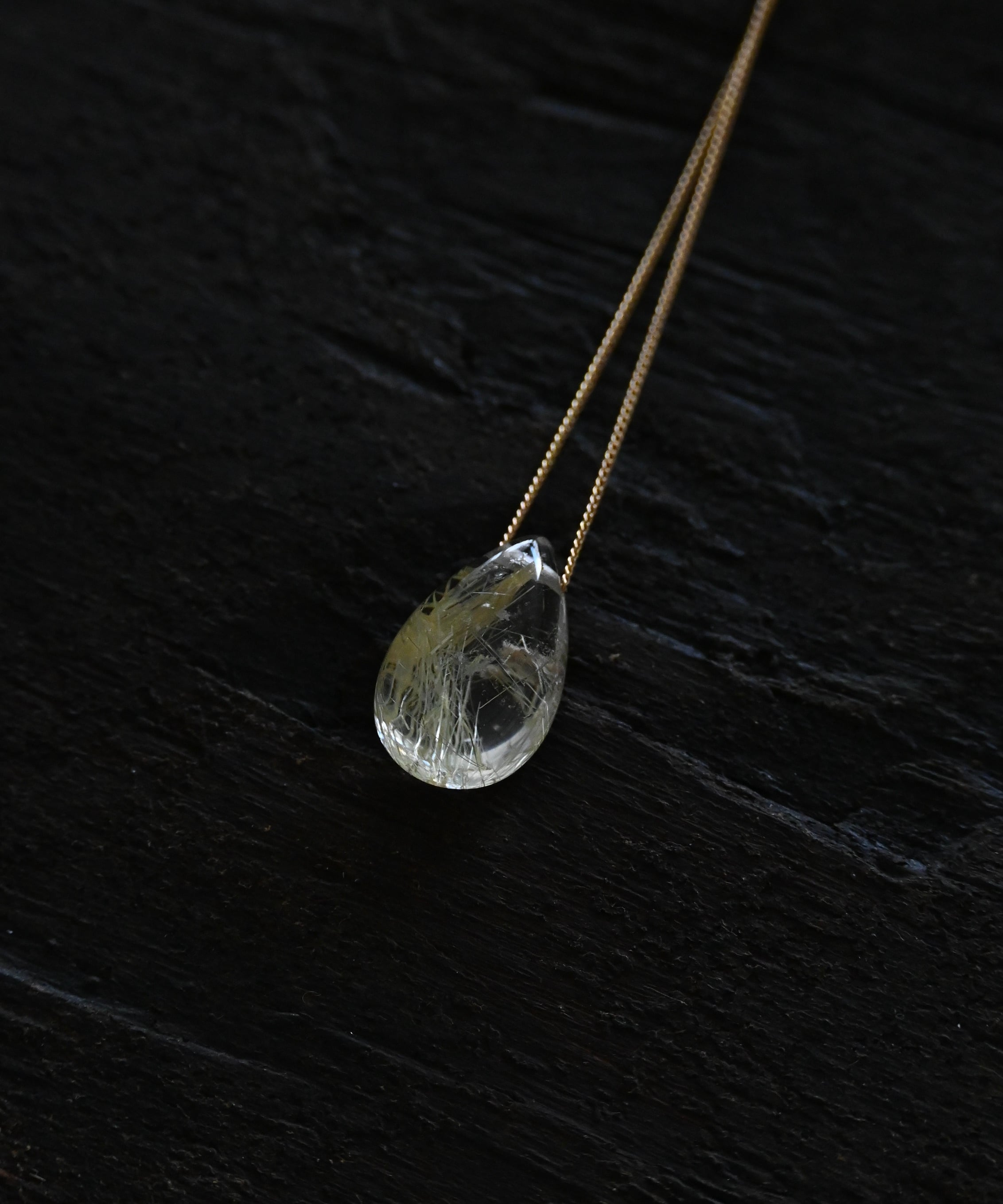 ルチルクォーツ 18K ネックレス / 小野 泰秀
