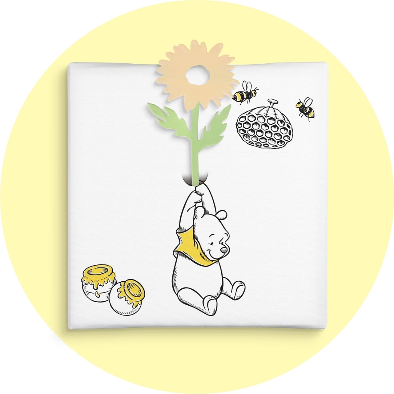 ディズニー アートパネル くまのプーさん プーさん 一輪挿し IKE-DSNY