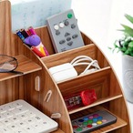 デスク収納 木製 A4収納可 小物収納 書類収納 幅33cm 多機能収納棚 オフィス用品 ヴィンテージ 北欧