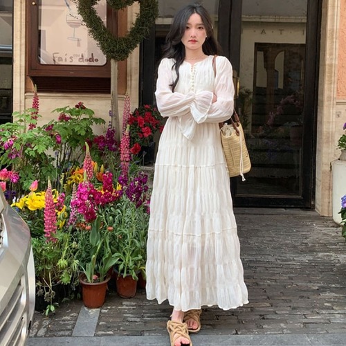 送料無料 春新作 ワンピース 春 夏 ロング マタニティ 無地 ロングワンピース レディース シャツワンピース ロング丈 長袖 韓国ワンピース 長袖 20代 3