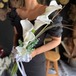 カラー×胡蝶蘭アームブーケ☆