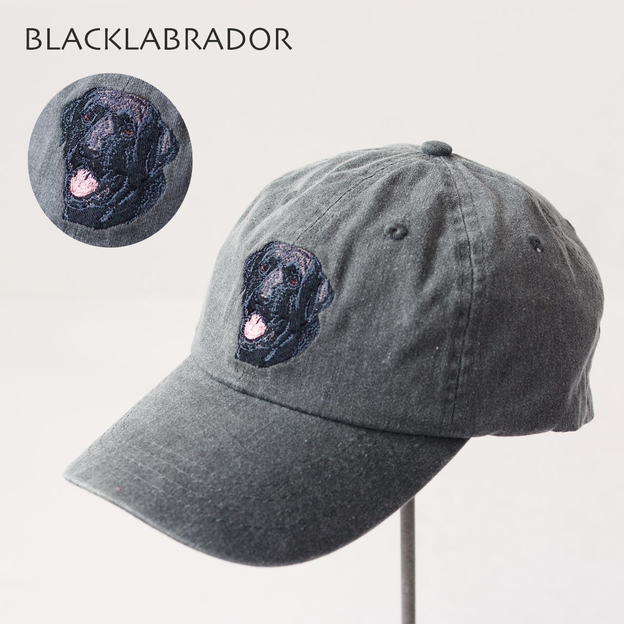 PORT&COMPANY [ポート&カンパニー] DOG EMBROIDERY COTTON DAD CAP