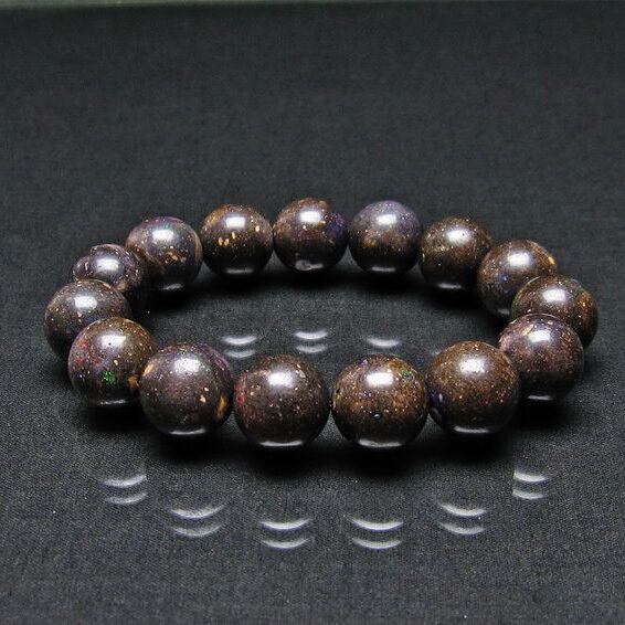 ブラックオパール ブレスレット 14mm 111-17731