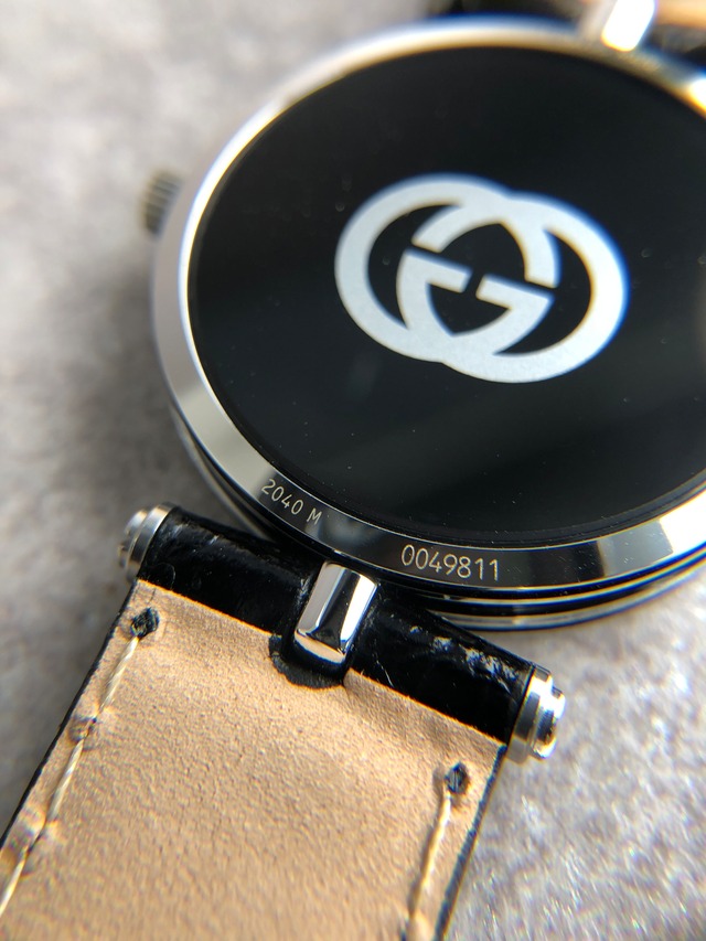 GUCCI グッチ シェリーライン 腕時計 シルバー×ブラック ローマ文字 ステンレススチール 2040Ｍ vintage ヴィンテージ オールド asvi62