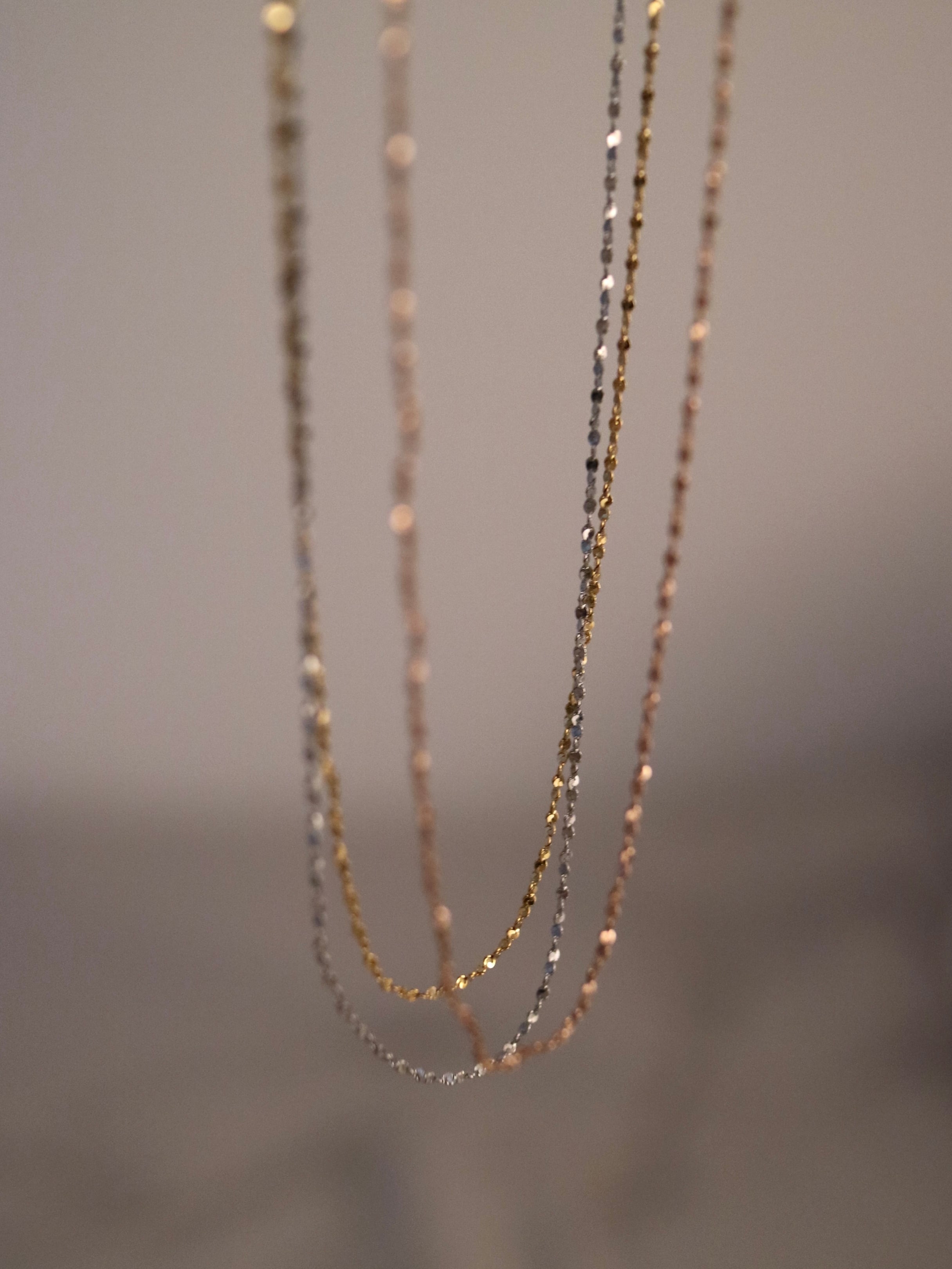 0.8mm glitter necklace〈n001〉 | ÉCLAT