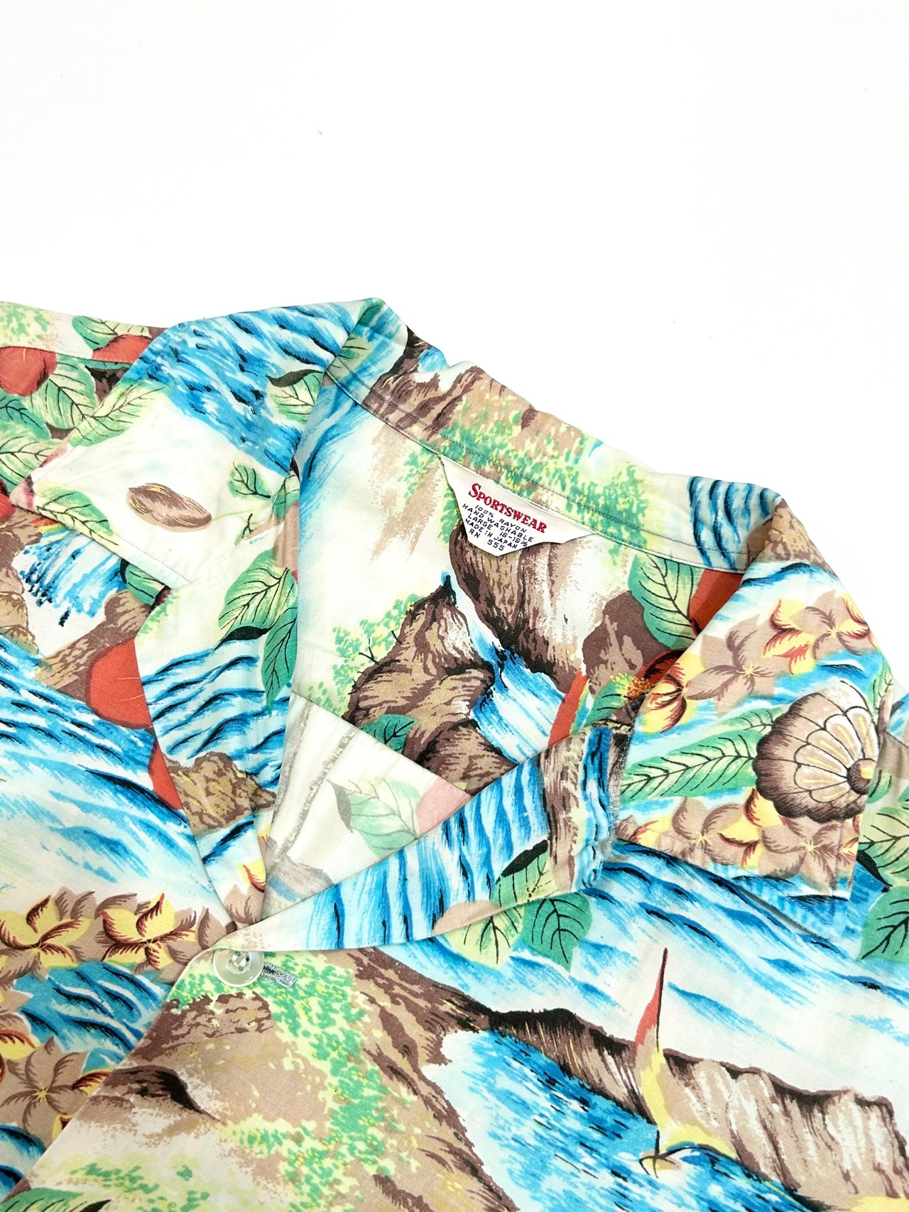 60s SPORTSWEAR HAWAIIAN SHIRT MADE IN JAPAN Size L
