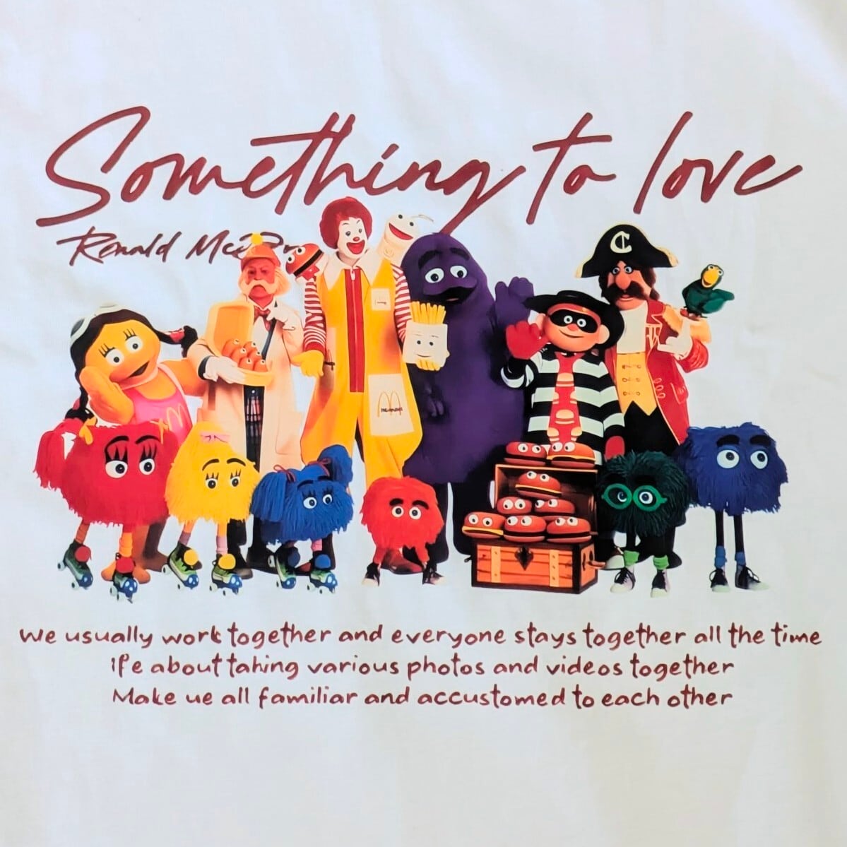 McDonald's ( マクドナルド )】『 Something to love 』Tシャツ
