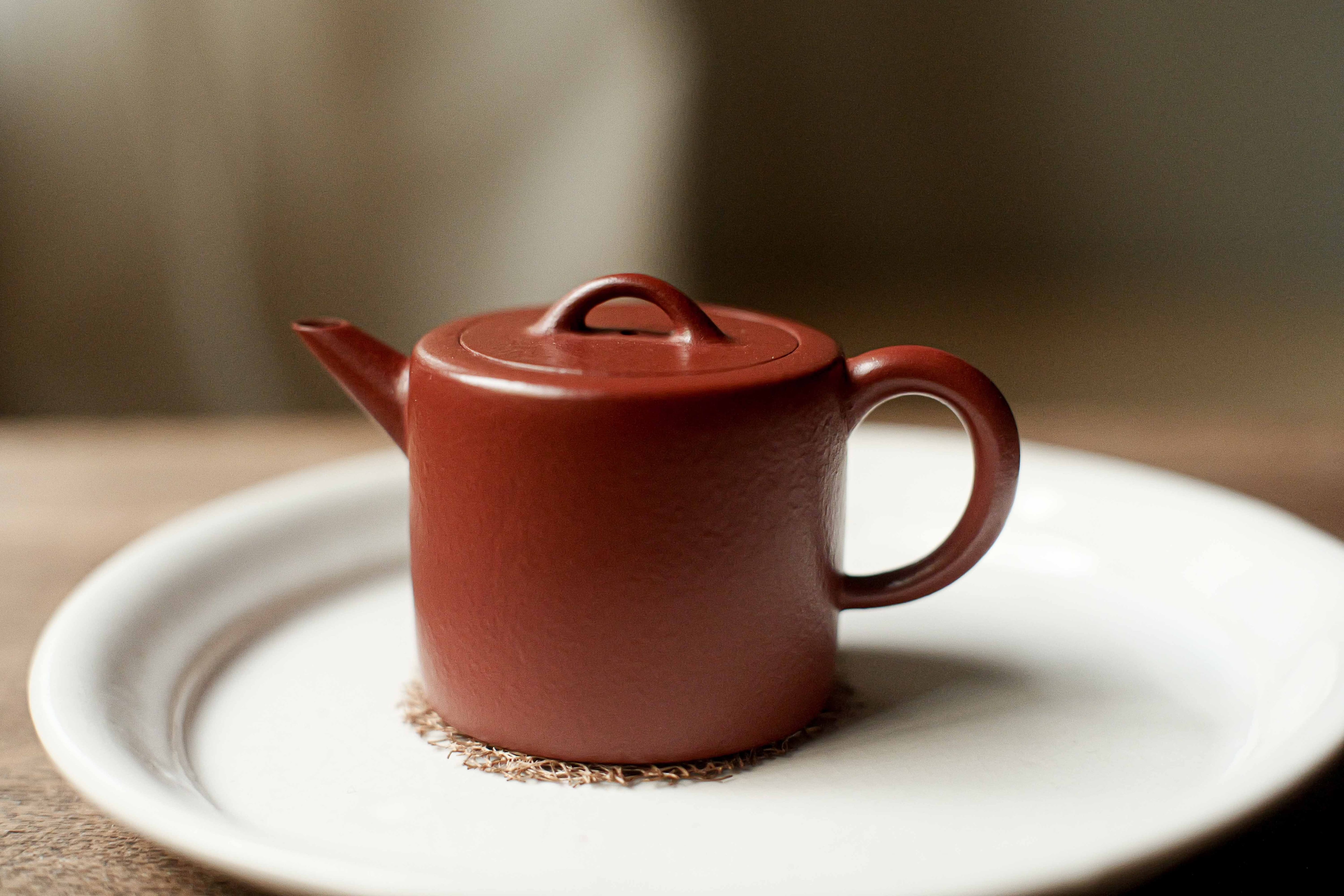 宜興紫砂壺「井欄」（約50cc）・小煤窯朱泥 | 北白川糕糰店