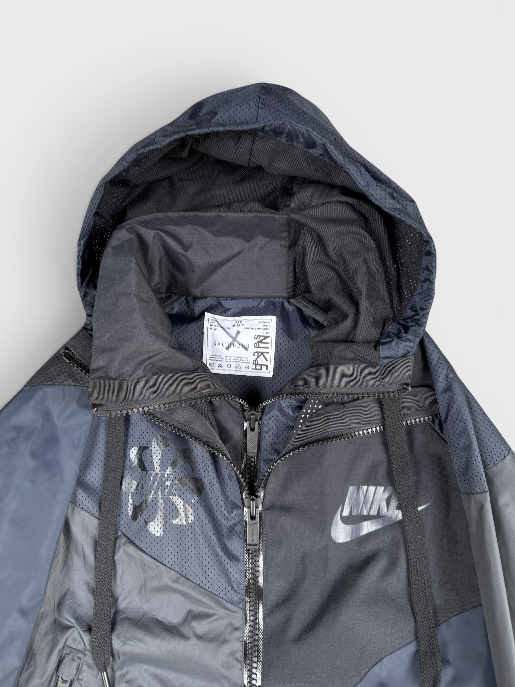 sacai × NIKE】panel pattern docking design hooded anorak jacket